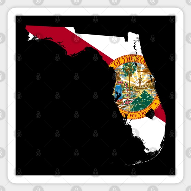 Florida Flag Map Sticker by Historia